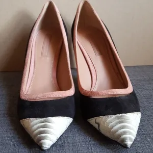 Hugo Boss Black Pink Suede &amp; Animal skin
