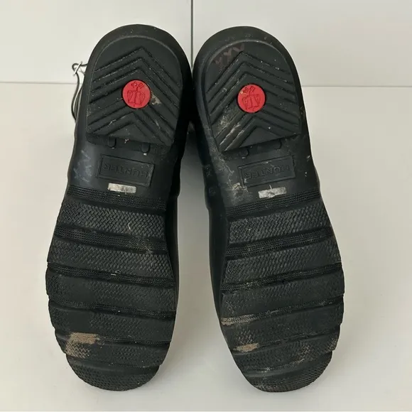 Hunter Original Classic Black Matte Rubber Tall Rain Winter Boots Size 10