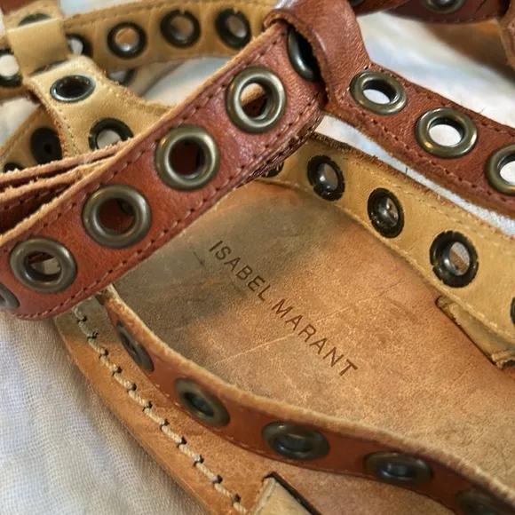 Isabel Marant Gromit leather gladiator Sandals