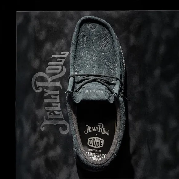 Jelly Roll x Hey Dude Wally Shoes
