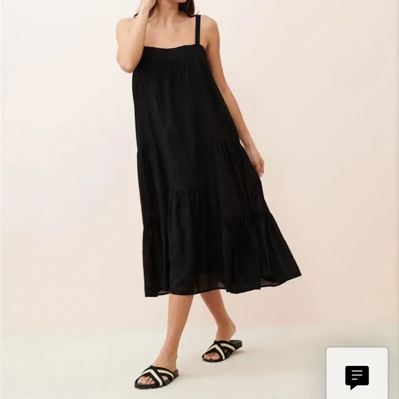 Jenni Kayne Black and Cream Sandals