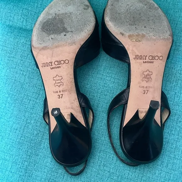 Jimmy Choi leather sling back