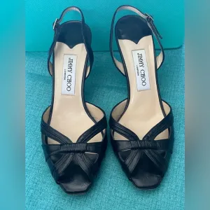 Jimmy Choi leather sling back