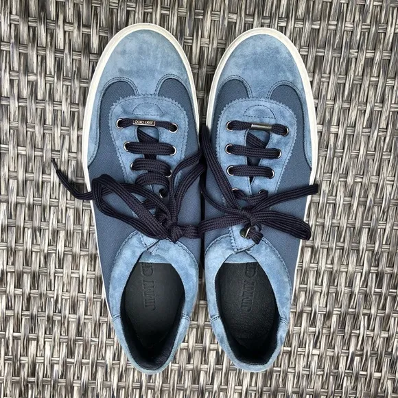 Jimmy Choo Suede Leather Lace Up Sneaker Size 43EU/10US NEW