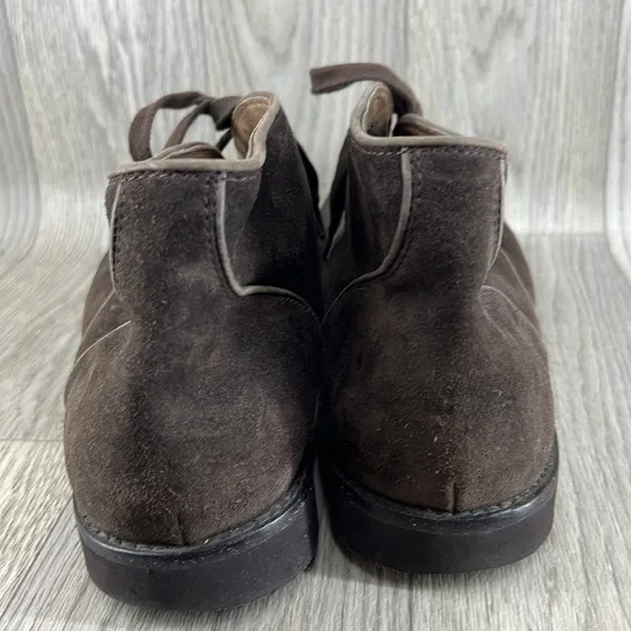 John Varvatos Brooklyn Brown Suede Chukka Boots