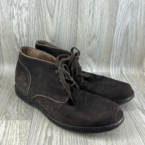 John Varvatos Brooklyn Brown Suede Chukka Boots
