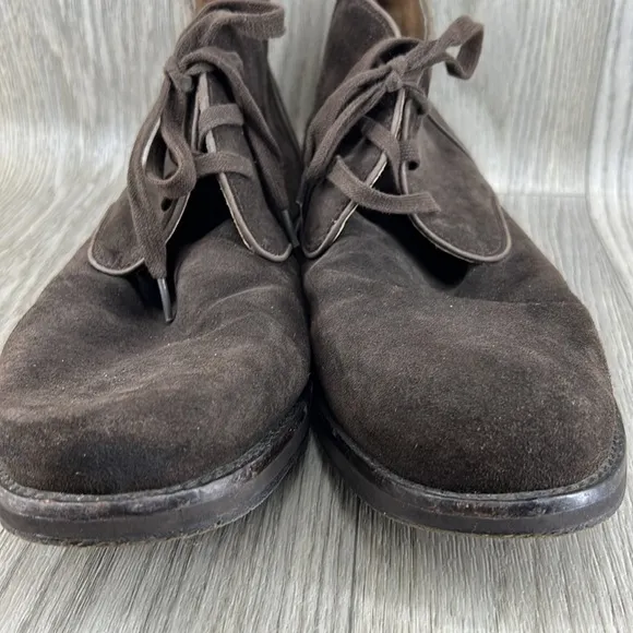 John Varvatos Brooklyn Brown Suede Chukka Boots