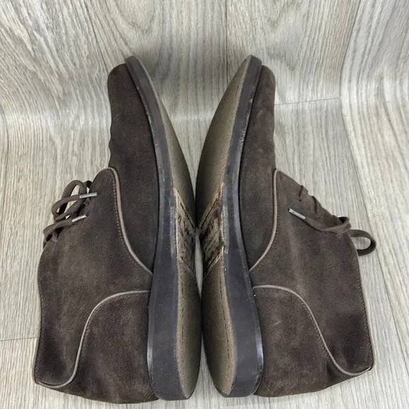 John Varvatos Brooklyn Brown Suede Chukka Boots