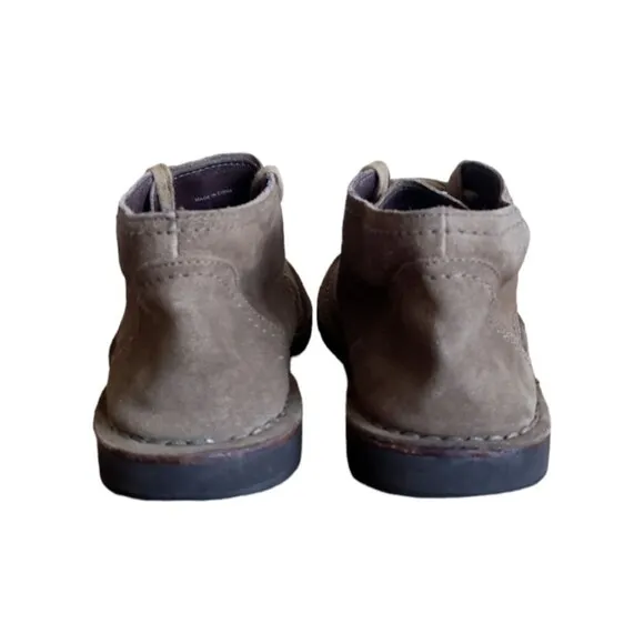 John Varvatos Chukka Boots Men's Gray Suede Leather Lace Up Ankle Size 9.5 M