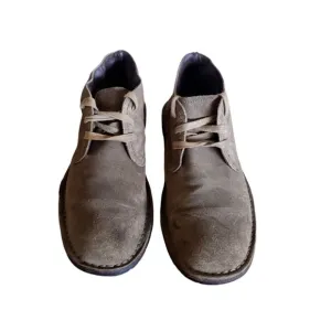 John Varvatos Chukka Boots Men's Gray Suede Leather Lace Up Ankle Size 9.5 M