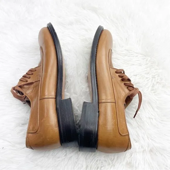John Varvatos Lace Up Leather Handmade Oxford Shoes