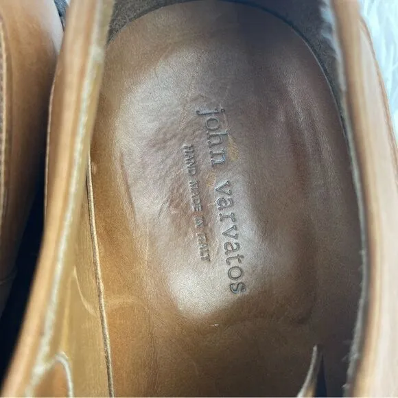 John Varvatos Lace Up Leather Handmade Oxford Shoes