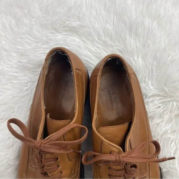 John Varvatos Lace Up Leather Handmade Oxford Shoes