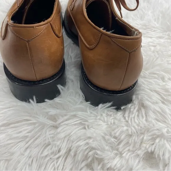John Varvatos Lace Up Leather Handmade Oxford Shoes