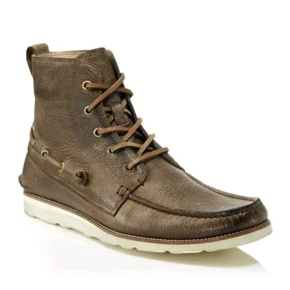 John Varvatos Shoes Mens 8.5 Star USA Lugger Boat Boot Lace Up Distressed Ranger