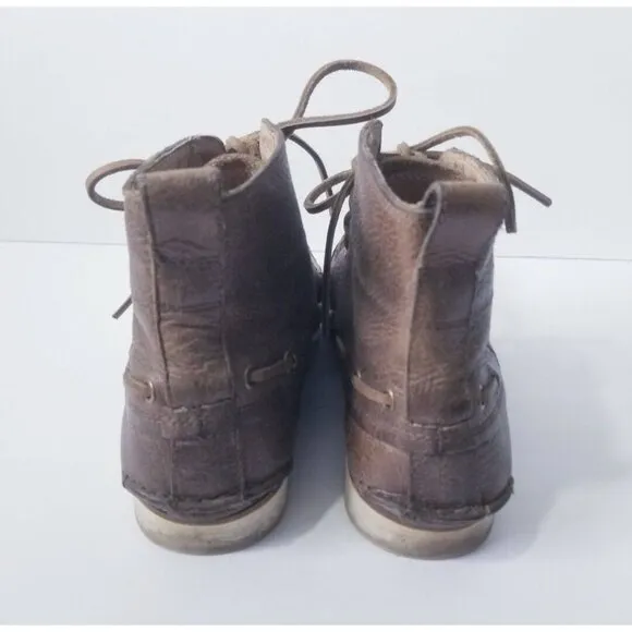 John Varvatos Shoes Mens 8.5 Star USA Lugger Boat Boot Lace Up Distressed Ranger