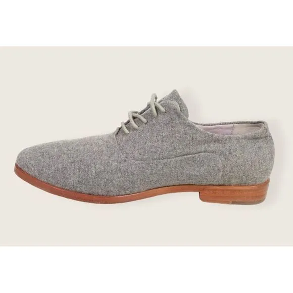 Johnston &amp; Murphy Dress Shoes Mens 7 M‎ Oxford Grey Suede Almond Toe Lace Up
