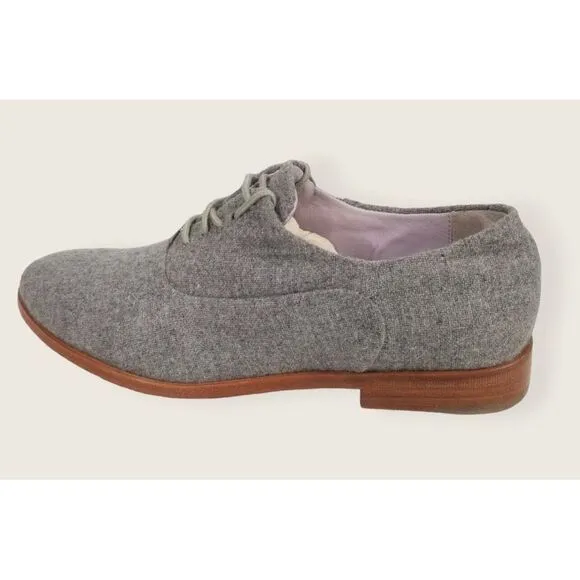 Johnston &amp; Murphy Dress Shoes Mens 7 M‎ Oxford Grey Suede Almond Toe Lace Up