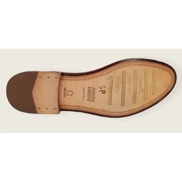 Johnston &amp; Murphy Dress Shoes Mens 7 M‎ Oxford Grey Suede Almond Toe Lace Up