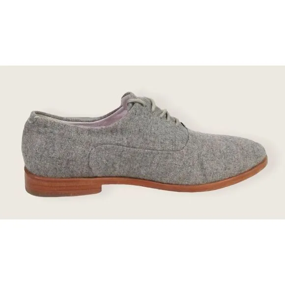 Johnston &amp; Murphy Dress Shoes Mens 7 M‎ Oxford Grey Suede Almond Toe Lace Up