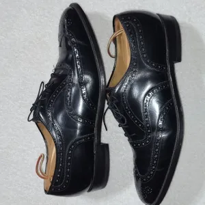 Johnston &amp; Murphy Heritage Black Wingtip Oxfords Shoe's Size 11.5