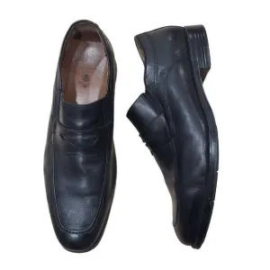 Johnston &amp; Murphy Loafer Shoes Men's Size 14 M Black Leather Slip On Waterproof