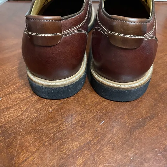 Johnston &amp; Murphy Men’s Shoes Oxford Dress Barlow Brown Leather