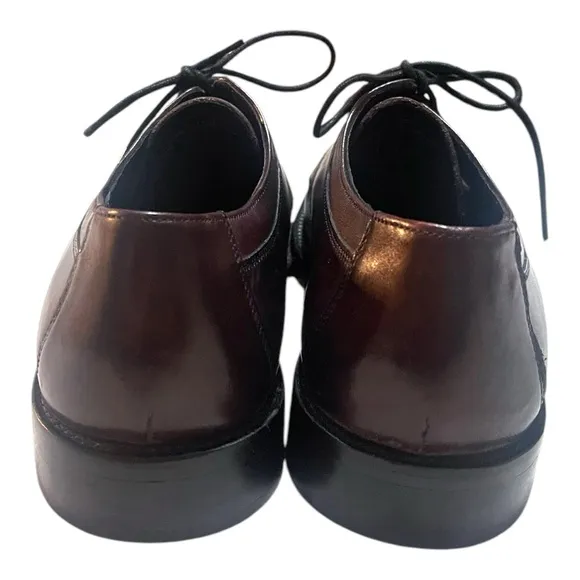 Johnston &amp; Murphy Novick Cap Toe Oxford Burgundy Dress Shoes Size 10.5W