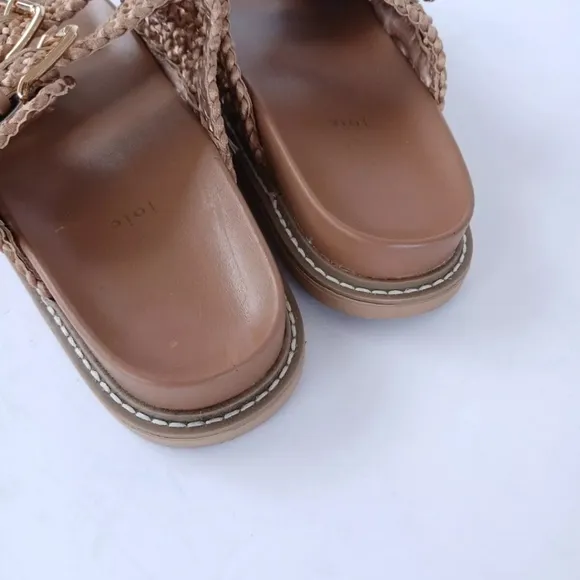 Joie Crochet Woven Slide Sandals Size 7