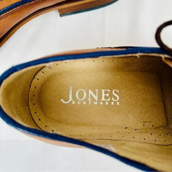Jones Bookmaker Men's Oxford shoes - Jammer- Tan Leather Size EU 43 - US 10.5