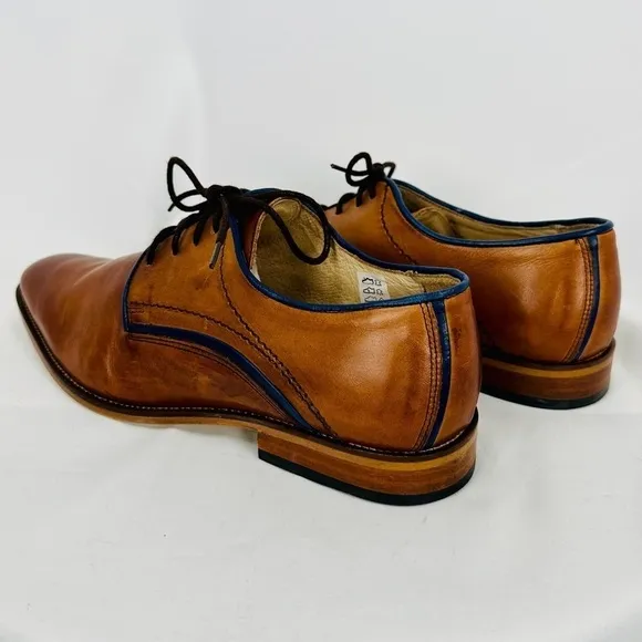 Jones Bookmaker Men's Oxford shoes - Jammer- Tan Leather Size EU 43 - US 10.5
