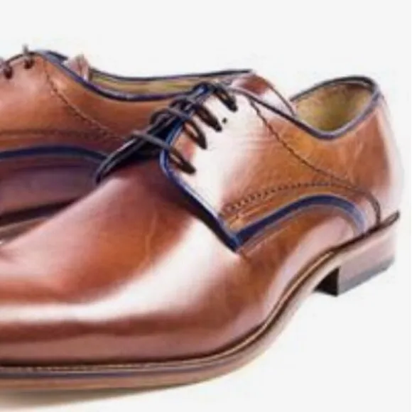 Jones Bookmaker Men's Oxford shoes - Jammer- Tan Leather Size EU 43 - US 10.5