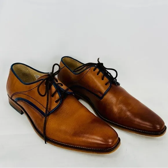 Jones Bookmaker Men's Oxford shoes - Jammer- Tan Leather Size EU 43 - US 10.5