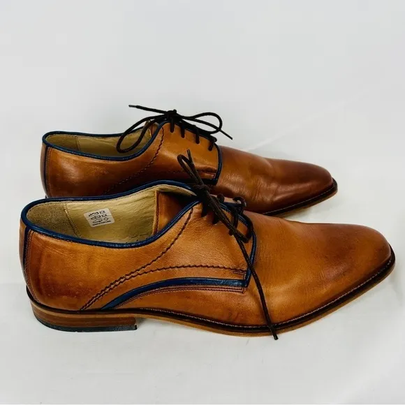 Jones Bookmaker Men's Oxford shoes - Jammer- Tan Leather Size EU 43 - US 10.5