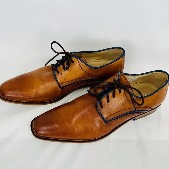 Jones Bookmaker Men's Oxford shoes - Jammer- Tan Leather Size EU 43 - US 10.5