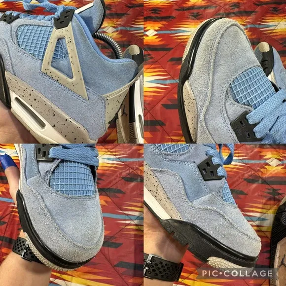 Jordan 4 Retro 'University Blue' Shoes (GS) Youth Size 7Y 408452-400