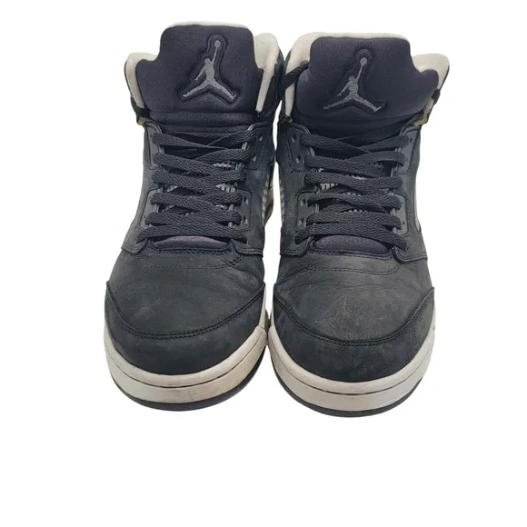 Jordan 5 Retro Anthracite Sneakers Suede Leather High Top Shoes