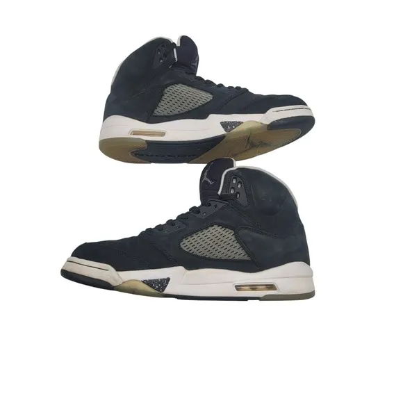 Jordan 5 Retro Anthracite Sneakers Suede Leather High Top Shoes