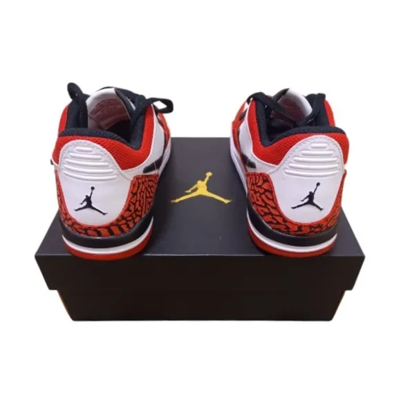 JORDAN Legacy 312 Low, Nike White / Black-GYM Red / CD9055 116/Boys Size 3Y