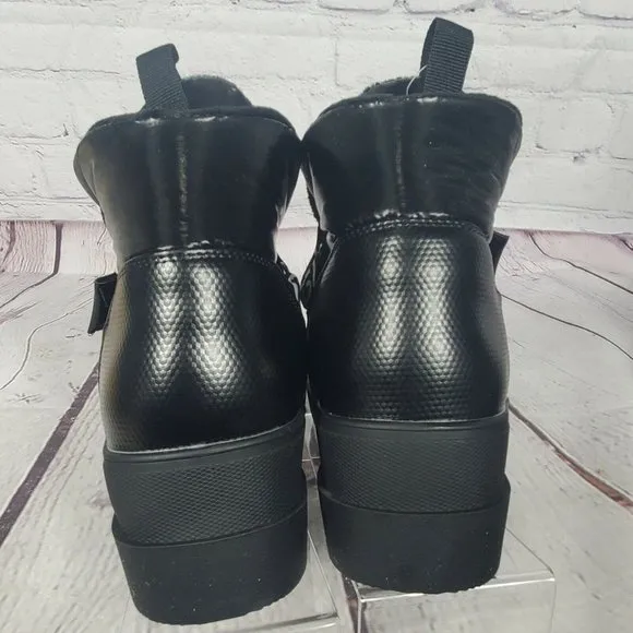 Juicy Couture Women's Size 6 Black Veronica Winter Platform Boots