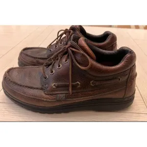 Justin men’s leather oxford lace up‎ shoes. Brown. Size 9.5. Chukka