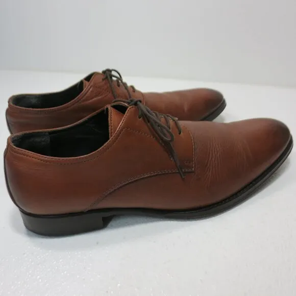 JWN Oil Tanned Leather Cap Toe Oxfords Dress Shoes Mens Formal Footwear Sz 10.5