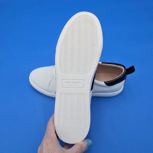 Kate Spade Ainsley Sneakers Women's 11 New White/Black NEW NWOT
