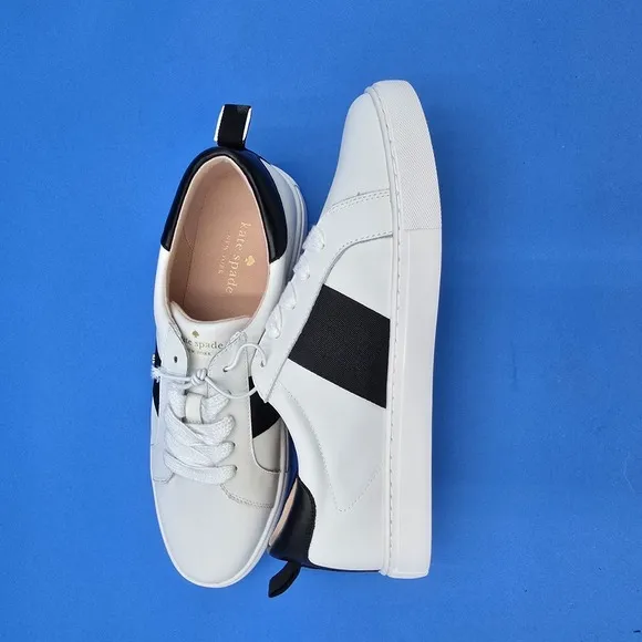 Kate Spade Ainsley Sneakers Women's 11 New White/Black NEW NWOT