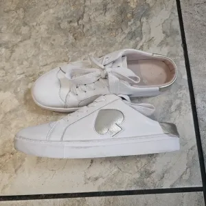 KATE SPADE  White/Metallic Nappa Leather Women's Shoes Size 8.5B
