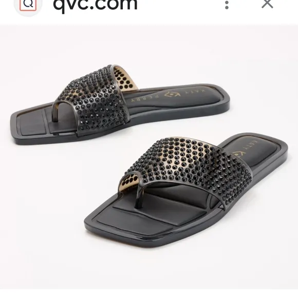 Katy Perry Collections Black Slide Sandals Women's