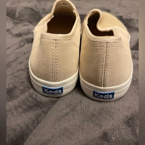 Keds Double Decker Suede Cream Shoes Size 11w