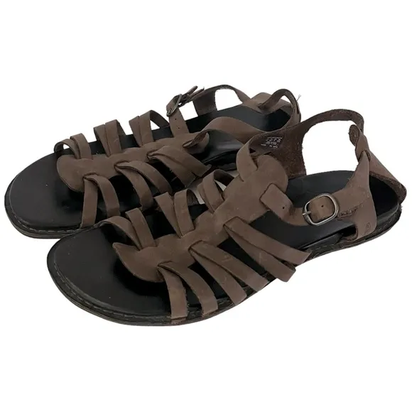 Keen Brown Leather Alman Gladiator Outdoor Sandals Size 10.5