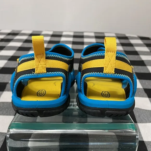 KEEN Knotch River Outdoor Water Shoe Sandal 2 Strap Waterproof Boys 6 Blue Black