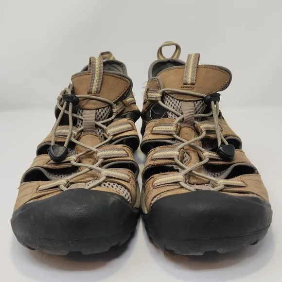 Keen Mens Arroyo II Brown Leather Hiking Shoes Sandals Size 11.5 Waterproof